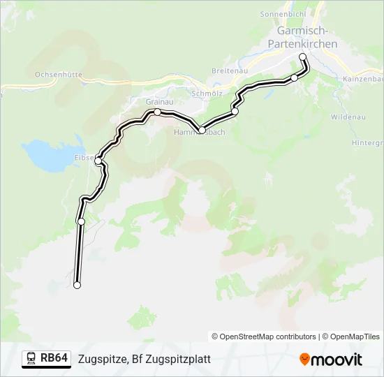 RB64 Train Line Map