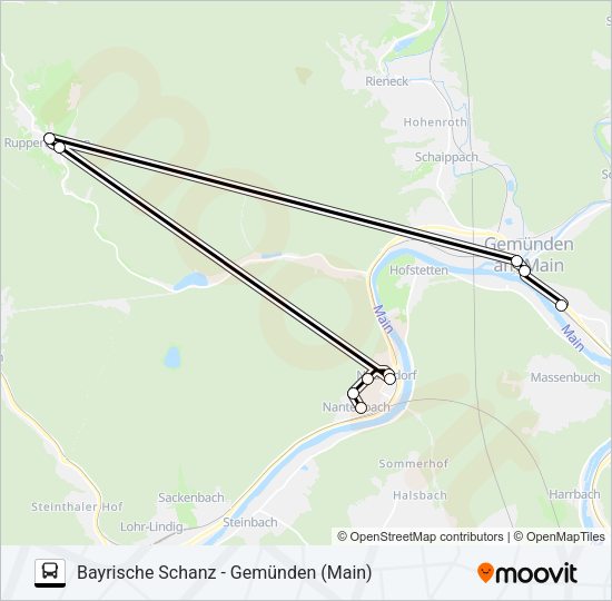 650 RUFBUS Bus Line Map