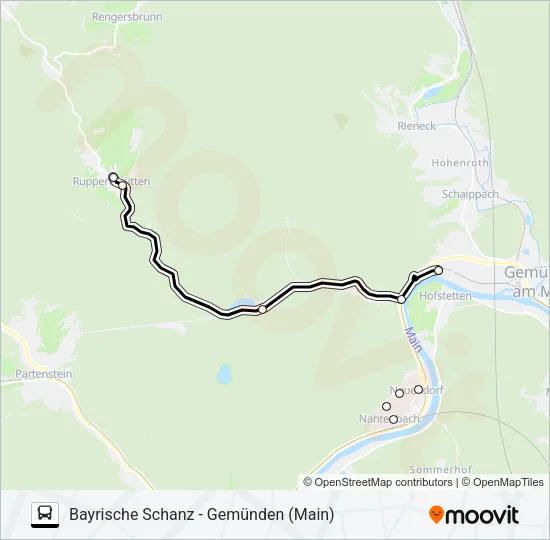 650 RUFBUS Bus Line Map