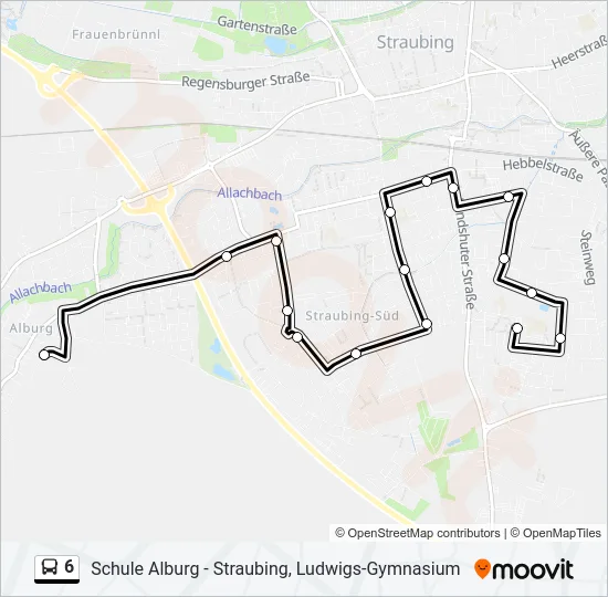 6 Bus Line Map