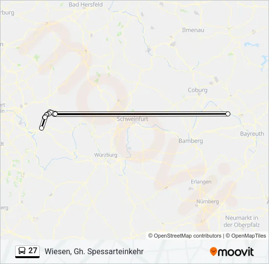 27 Bus Line Map