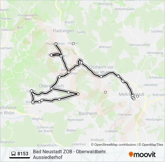 8153 Bus Line Map