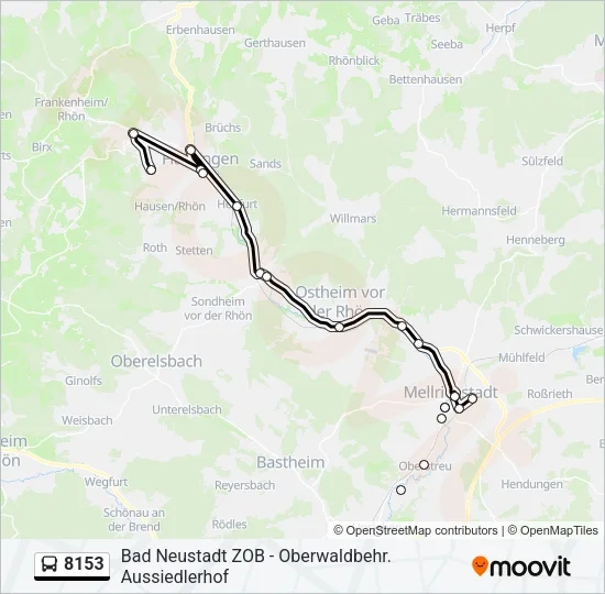 8153 Bus Line Map