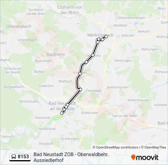 8153 Bus Line Map
