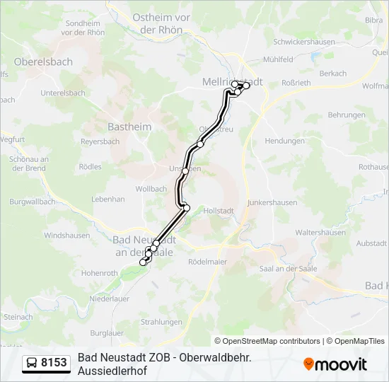 8153 Bus Line Map
