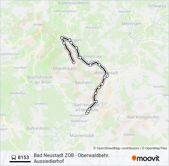 8153 Bus Line Map