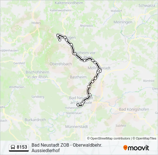 8153 Bus Line Map