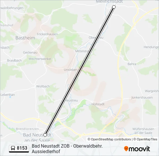 8153 Bus Line Map
