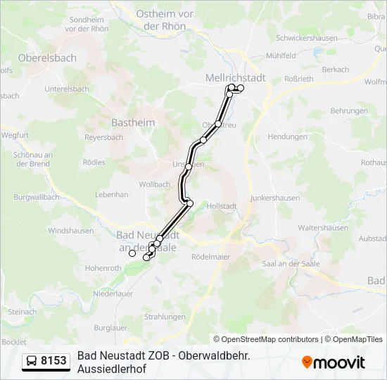 8153 Bus Line Map