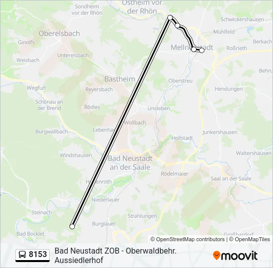8153 Bus Line Map