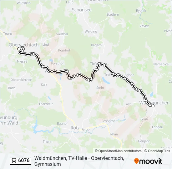 6076 Bus Line Map