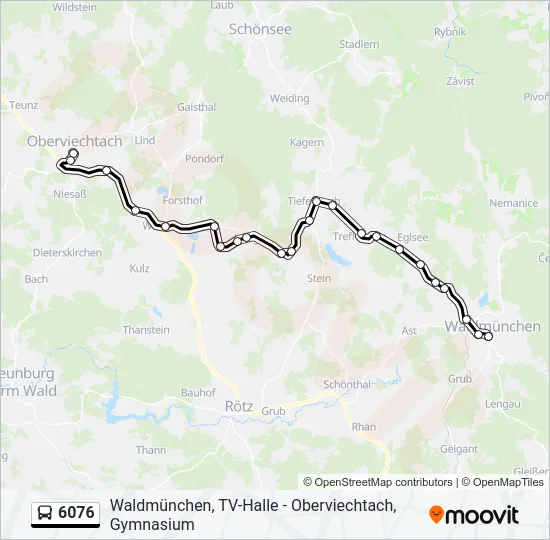 6076 Bus Line Map
