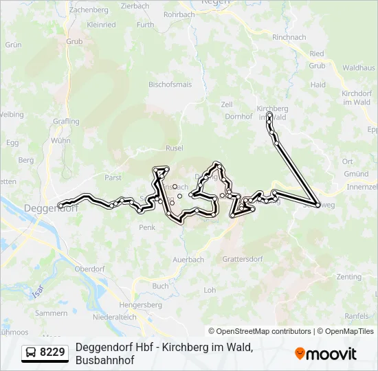8229 Bus Line Map