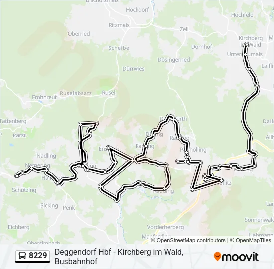 8229 Bus Line Map