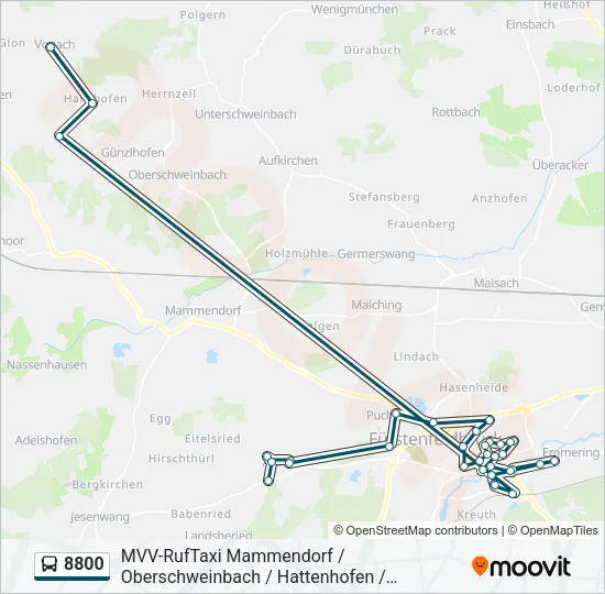 8800 Bus Line Map
