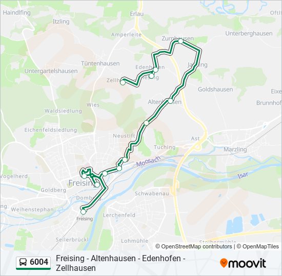 6004 bus Line Map