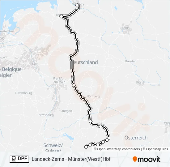 DPF Train Line Map