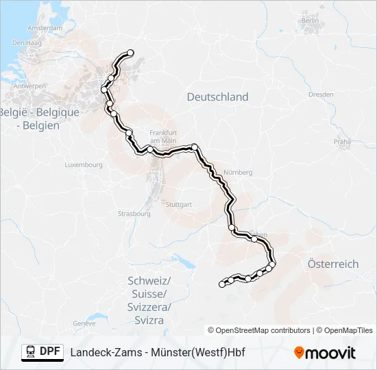 DPF Train Line Map