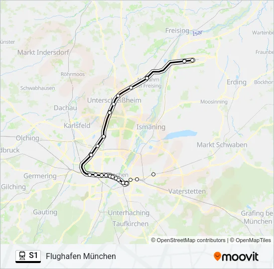 S1 Train Line Map