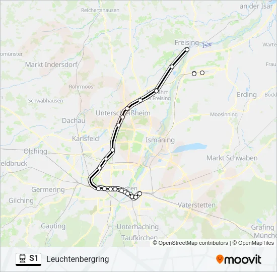 S1 Train Line Map