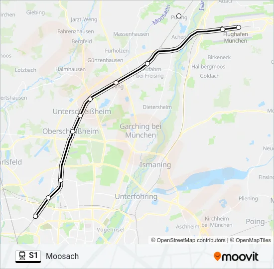 S1 Train Line Map