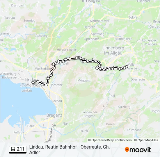 211  Line Map