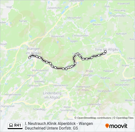  R41: карта маршрута
