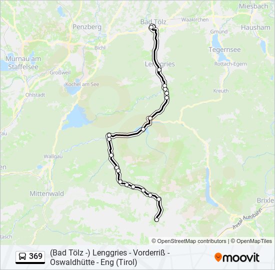 369 bus Line Map