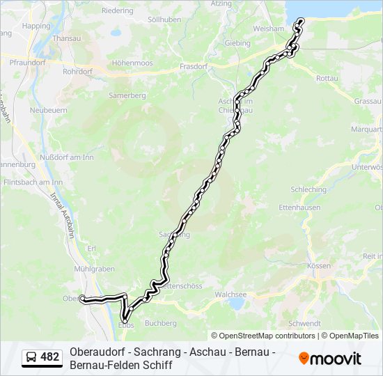 482 bus Line Map