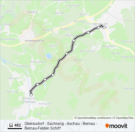 482 bus Line Map