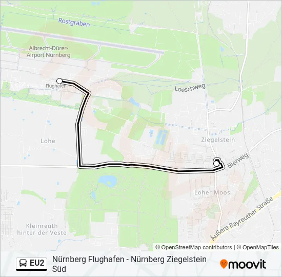 EU2 Bus Line Map