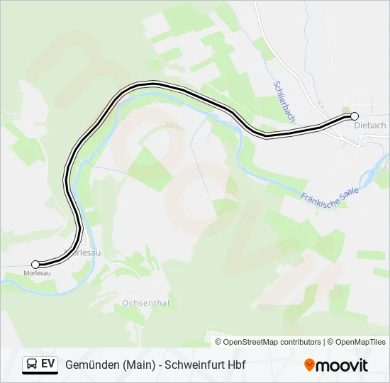 Автобус EV: карта маршрута