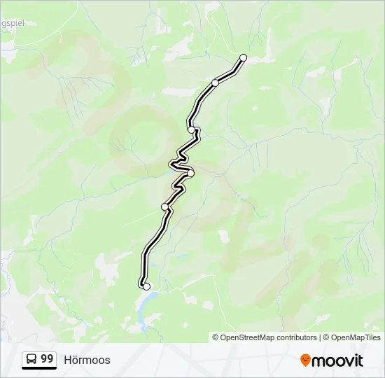 99 Bus Line Map