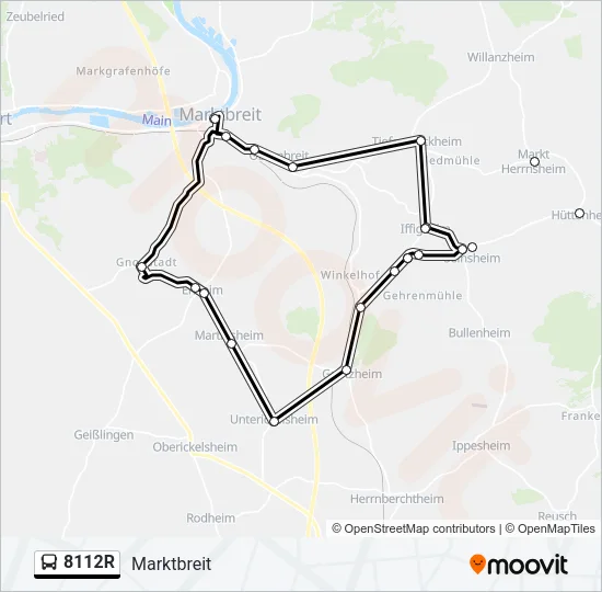 8112R Bus Line Map