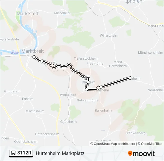 8112R Bus Line Map
