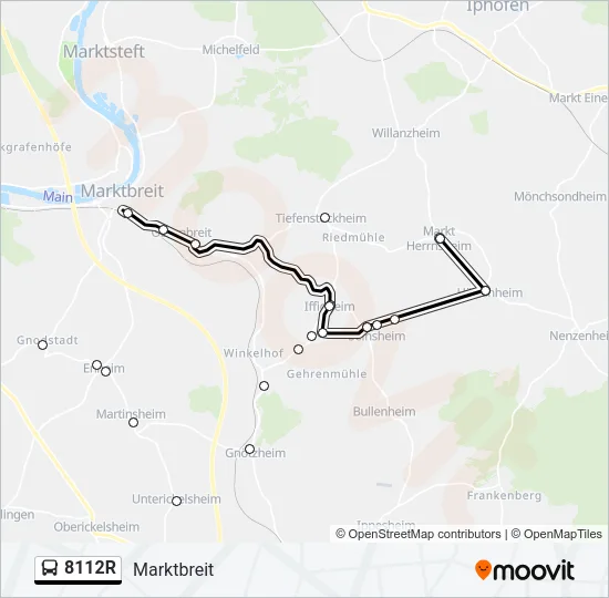 8112R Bus Line Map