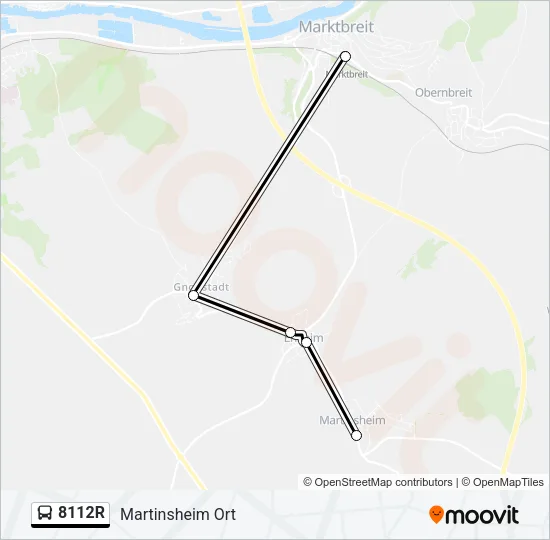 8112R Bus Line Map