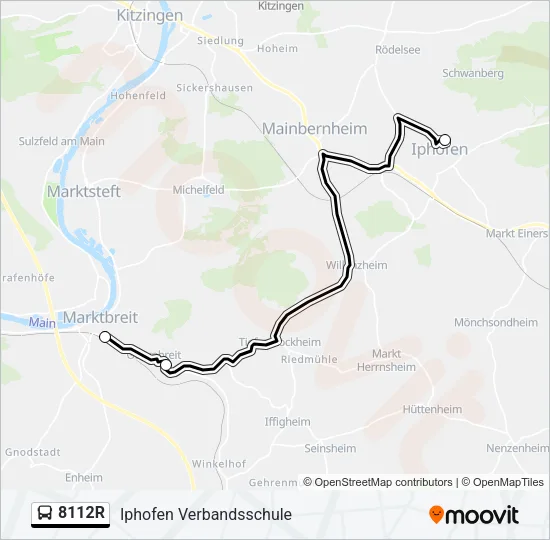8112R Bus Line Map