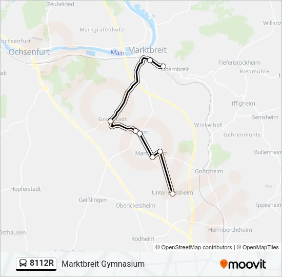 8112R Bus Line Map