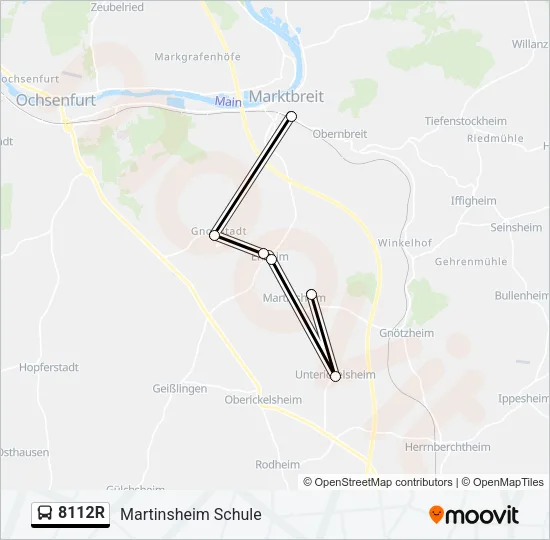 8112R Bus Line Map