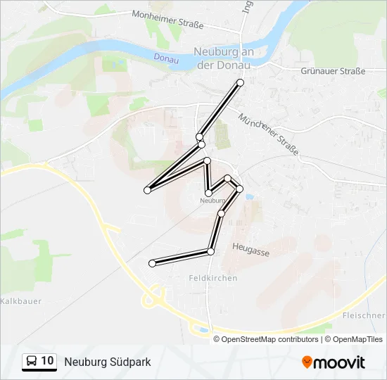 10 Bus Line Map