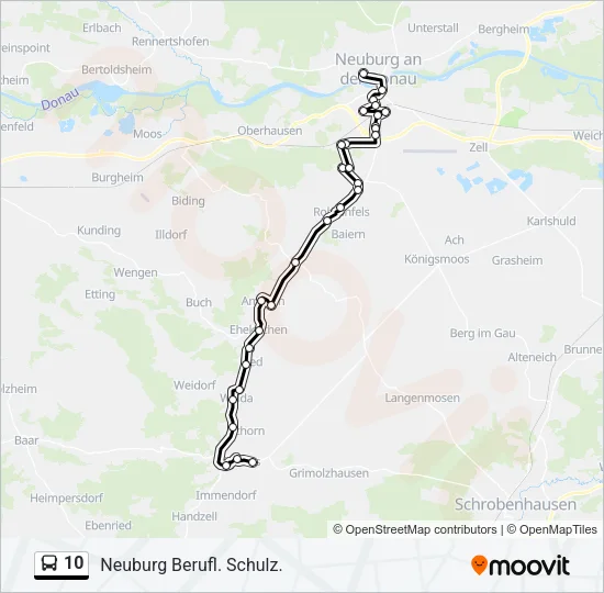 10 Bus Line Map