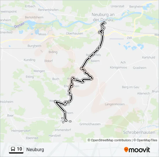 10 Bus Line Map