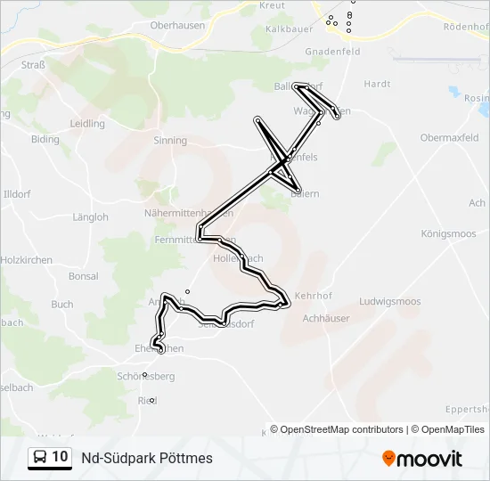 10 Bus Line Map