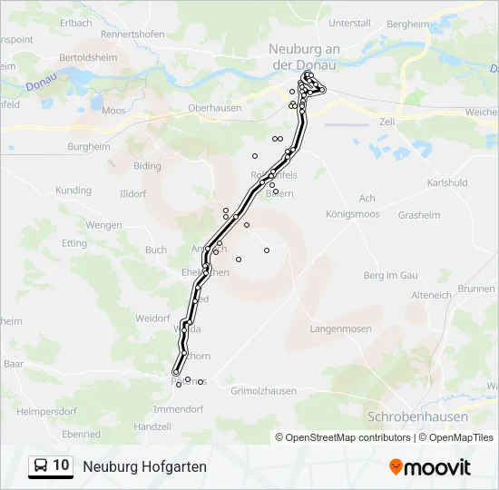 10 Bus Line Map