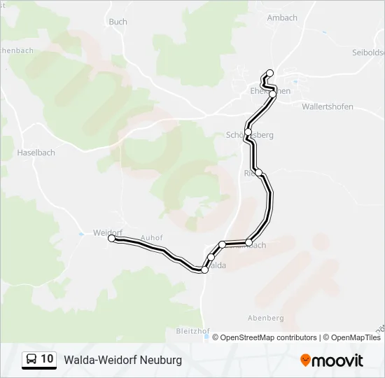 10 Bus Line Map