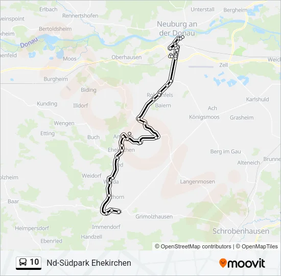 10 Bus Line Map