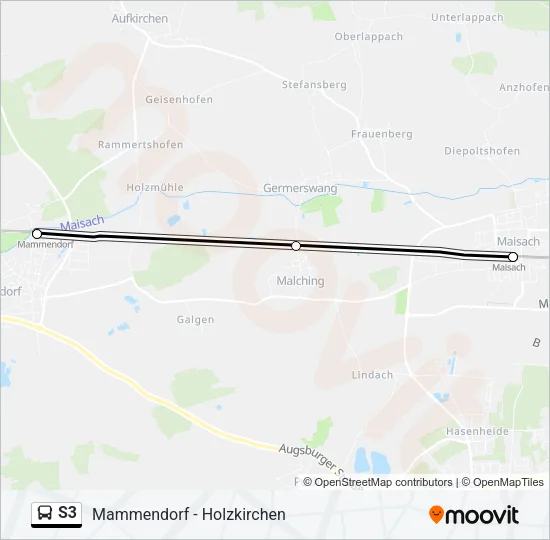 S3 Bus Line Map