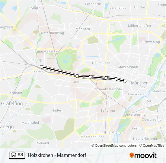 S3 Bus Line Map
