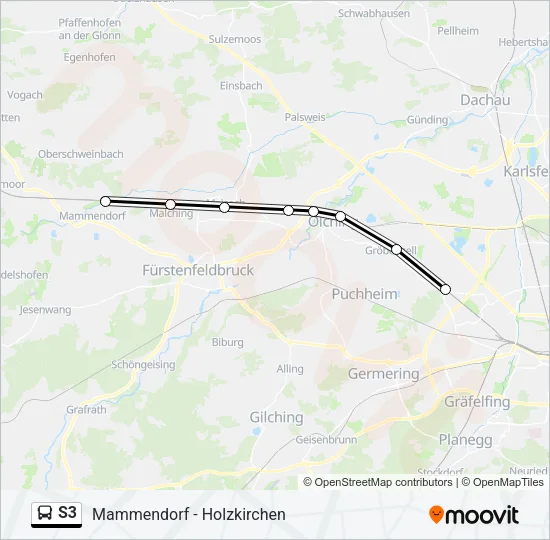 S3 Bus Line Map